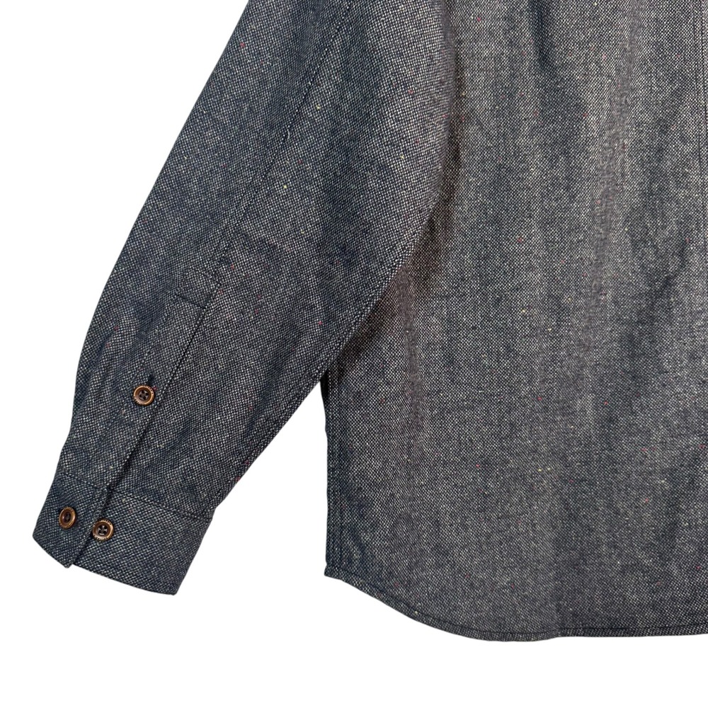 Columbia Sage Butte Long Sleeve Shirt Jacket Shacket Mens XXL Blue Confetti Wool - Picture 10 of 12